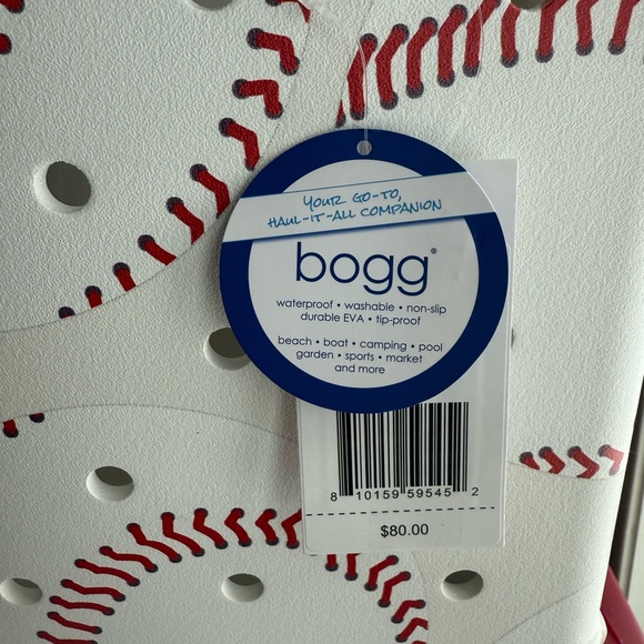 Bogg White Baseball Tote Medium Bag - Picture 2 of 4